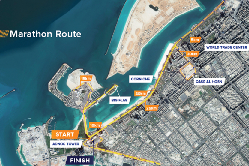 Route and prize money announced for Abu Dhabi marathon Sport Time